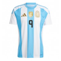 Billiga Argentina Julian Alvarez #9 Hemma fotbollskläder Copa America 2024 Kortärmad